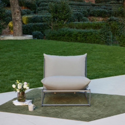Home Detail Marina Grey Steel Garden Chair with Cushions - Size: 1 Seater - Wilko - thumbnail 7