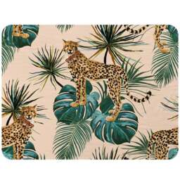 Benjamin Tate Design Yellow Tropical Cheetah Blanket 120 x 150cm - Wilko - thumbnail 1