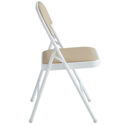 Set of 6 Beige Folding Metal Dining Chairs - MCC - Wilko - thumbnail 5