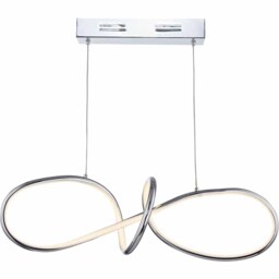 Home123 Trinity Ceiling Light - Size: 66 x 55 - Silver - Wilko - thumbnail 4
