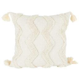 Aliyah Tufted Chevron Cushion - Natural - My Home - Wilko - thumbnail 1