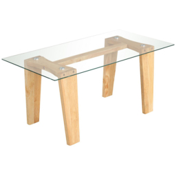 Costway Transparent Wooden Rectangle Coffee Table - Size: 116 x 63 x 13cm - Cream - Wilko - thumbnail 3