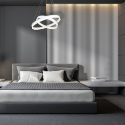 Milagro Ring White LED Pendant Lamp with Remote 230V - Size: 60 x 60 x 90cm - Wilko - thumbnail 5