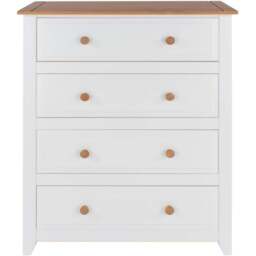 Core Products Capri 4 Drawer White Chest of Drawers - Wilko - thumbnail 4