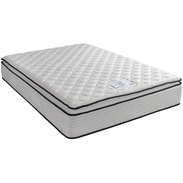 Eden Bale Small Double 1000 Pocket Sprung Pillow Top Mattress - White - Wilko - image 1