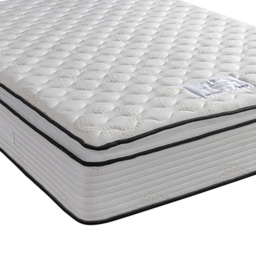 Eden Bale Small Double 1000 Pocket Sprung Pillow Top Mattress - White - Wilko - thumbnail 3