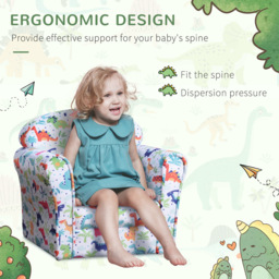 Tommy Toys Multicolour Cartoon Flannel Kids Armchair - Wilko - thumbnail 7
