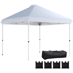 Outsunny 3 x 3m White Pop Up Gazebo with Wheels - Wilko - thumbnail 3