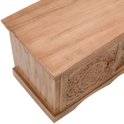 Brooklyn Adair 2 Door Single Drawer Single Shelf Mango Wood TV Cabinet - Brown - Wilko - thumbnail 7