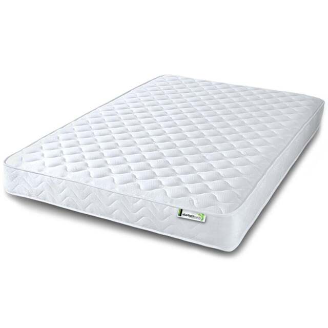 Starlight Beds Wellington Small Double Memory Foam and Open Coil Spring Mattress - White - Wilko - image 1