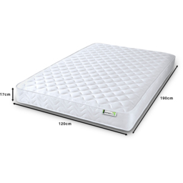 Starlight Beds Wellington Small Double Memory Foam and Open Coil Spring Mattress - White - Wilko - thumbnail 6