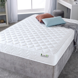 Starlight Beds Wellington Small Double Memory Foam and Open Coil Spring Mattress - White - Wilko - thumbnail 3
