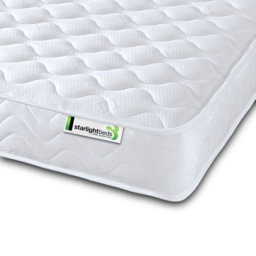 Starlight Beds Wellington Small Double Memory Foam and Open Coil Spring Mattress - White - Wilko - thumbnail 4