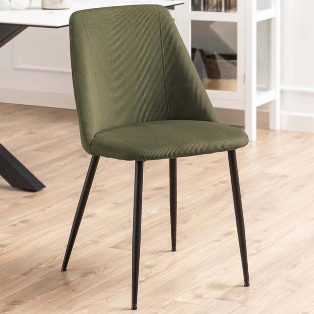 Florence Ines Set of 4 Olive Green Dining Chair - Furniture To Go - Wilko - image 1