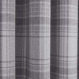Divante Hatfield Grey Check Blackout Curtains 229 x 229cm - Size: W 228 x D 228cm - Wilko - thumbnail 5