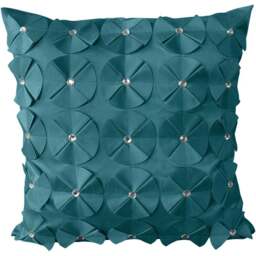 Intimates Vogue Diamante Blue Filled Cushion 43 x 43cm 2 Pack - Wilko - thumbnail 1