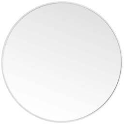 Living and Home White Frame Nordic Wall Mounted Bathroom Mirror 50cm - Size: 50 x 50cm - Wilko - thumbnail 1