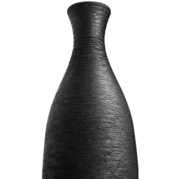 Living and Home Modern Black Tall Porcelain Vase 34cm - Size: 34 x 9 x 9cm - Wilko - thumbnail 4