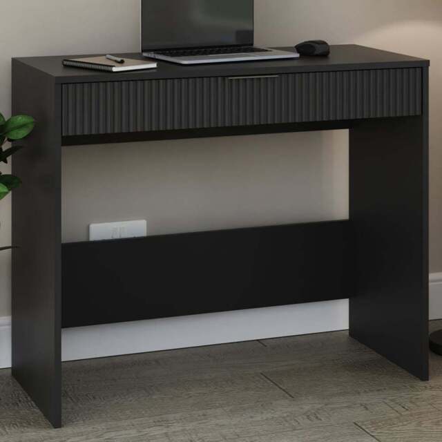 GFW Rankin Single Drawer Black Dressing Table - Wilko - image 1