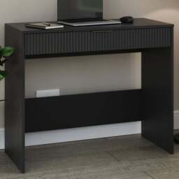GFW Rankin Single Drawer Black Dressing Table - Wilko - thumbnail 1