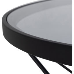 Florence Cuxton Black Smoked Glass Top Coffee Table - Furniture To Go - Wilko - thumbnail 6