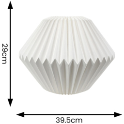 ValueLights Astrid Hexegan Teardrop White Paper Easy Fit Shade - Wilko - thumbnail 5