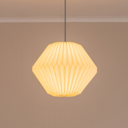 ValueLights Astrid Hexegan Teardrop White Paper Easy Fit Shade - Wilko - thumbnail 3