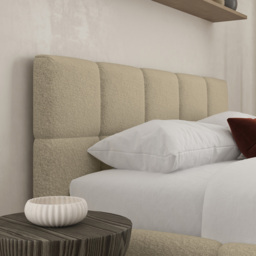 DS Living Ovella King Size Latte Cubed Bed Frame - Brown - Wilko - thumbnail 3