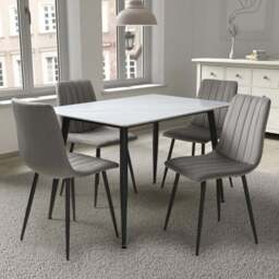 Monaco 4 Seater Dining Table White - Wilko