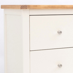 Cabinet Bits Trevi 6 Drawer White Chrome Knob Chest of Drawers - Wilko - thumbnail 6