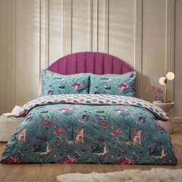 furn Athena Double Mineral Blue Mythological Duvet Set - furn. - Wilko