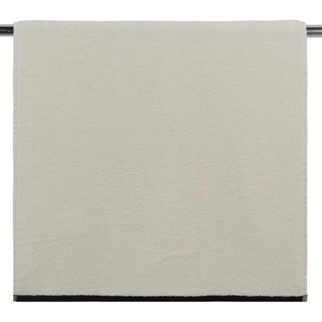 Langham Plain Towel Cream Bath Towel - Wilko - image 1