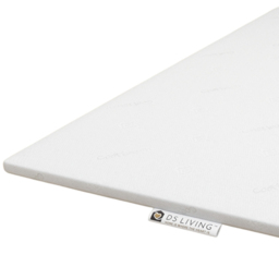 DS Living Essential Super King Memory Foam Mattress Topper - White - Wilko - thumbnail 3