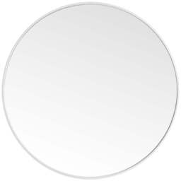 Living and Home White Frame Nordic Wall Mounted Bathroom Mirror 40cm - Size: 40 x 40cm - Wilko - thumbnail 1