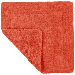 Allure Bath Fashions Luxury Reversible Square Terracotta Heavyweight Bath Mat 53 x 55cm - Size: 53 x 55 x 1cm - Wilko