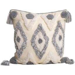 Intimate Oslo Tufted Grey Filled Cushion 43 x 43cm 2 Pack - Intimates - Wilko