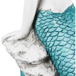 Sitting Mermaid Statue - White and Blue - Ornate Collection - Wilko - thumbnail 5