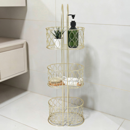 3 Tier Freestanding Caddy Gold - Wilko - thumbnail 3