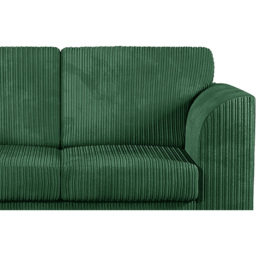 Luxor 4 Seater Green Jumbo Cord Full Back Left Hand L Shape Corner Sofa - Wilko - thumbnail 5
