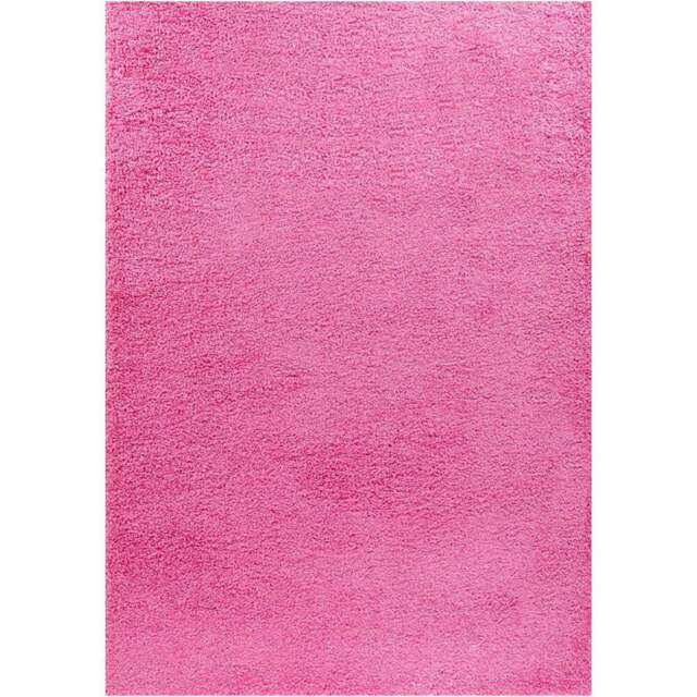Desire Rugs Oxford Pink Plain Shaggy Rug 60 x 110cm - Wilko - image 1
