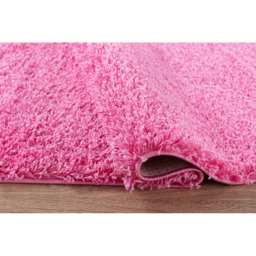 Desire Rugs Oxford Pink Plain Shaggy Rug 60 x 110cm - Wilko - thumbnail 4