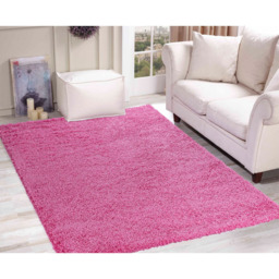 Desire Rugs Oxford Pink Plain Shaggy Rug 60 x 110cm - Wilko - thumbnail 5