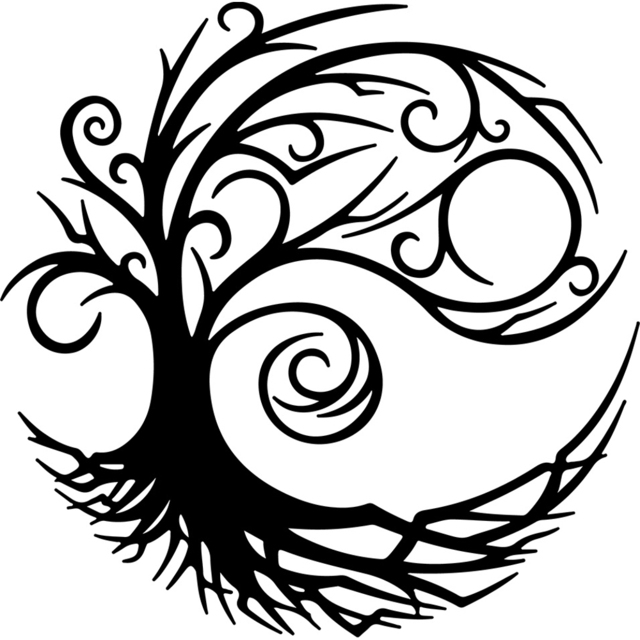 Decortie Tree of Life Modern Metal Wall Decor - Size: 45 x 45 x 0.2cm - Black - Wilko - image 1