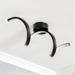 ValueLights Infinity Black Single Twist Integrated LED Wall Light - Size: 48.5 x 10 x 17.5cm - Wilko - thumbnail 4