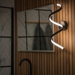ValueLights Infinity Black Single Twist Integrated LED Wall Light - Size: 48.5 x 10 x 17.5cm - Wilko - thumbnail 7