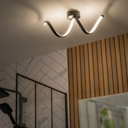 ValueLights Infinity Black Single Twist Integrated LED Wall Light - Size: 48.5 x 10 x 17.5cm - Wilko - thumbnail 6