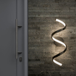 ValueLights Infinity Black Single Twist Integrated LED Wall Light - Size: 48.5 x 10 x 17.5cm - Wilko - thumbnail 3