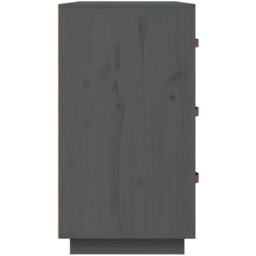 vidaXL 3 Door Grey Wooden Sideboard - Size: 75 x 80 x 40cm - Wilko - thumbnail 7