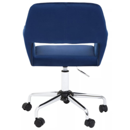 Interiors by Premier Brent Navy and Chrome Swivel Home Office Chair - Size: 54 x 54 x 86cm - Multi - Wilko - thumbnail 7