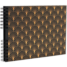 Exacompta Neo Deco Black Spiral Photo Album 50 Sheets 150 Photos - Size: 3 x 32 x 22cm - Wilko - thumbnail 1